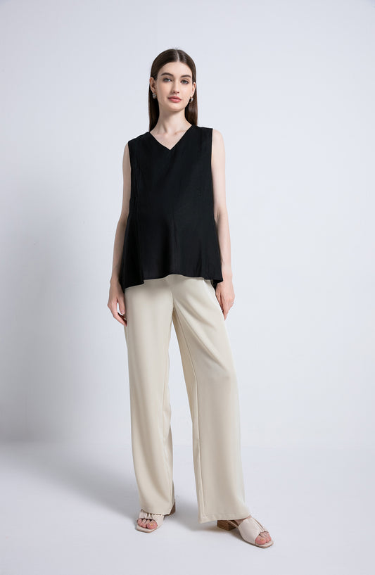 Light & Breezy Palazzo Pants Beige