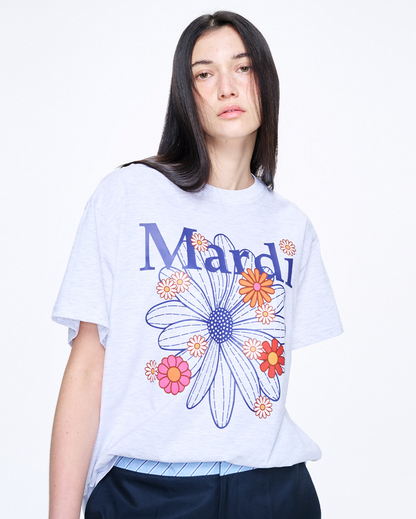 T-shirt flowermardi blossom heather navy